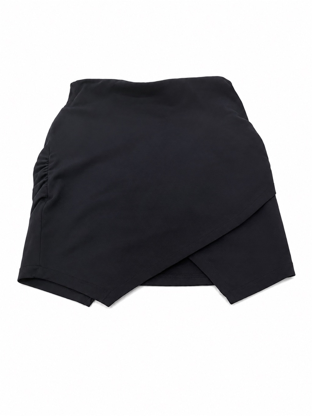 bebe Black Asymmetrical Wrap Skirt